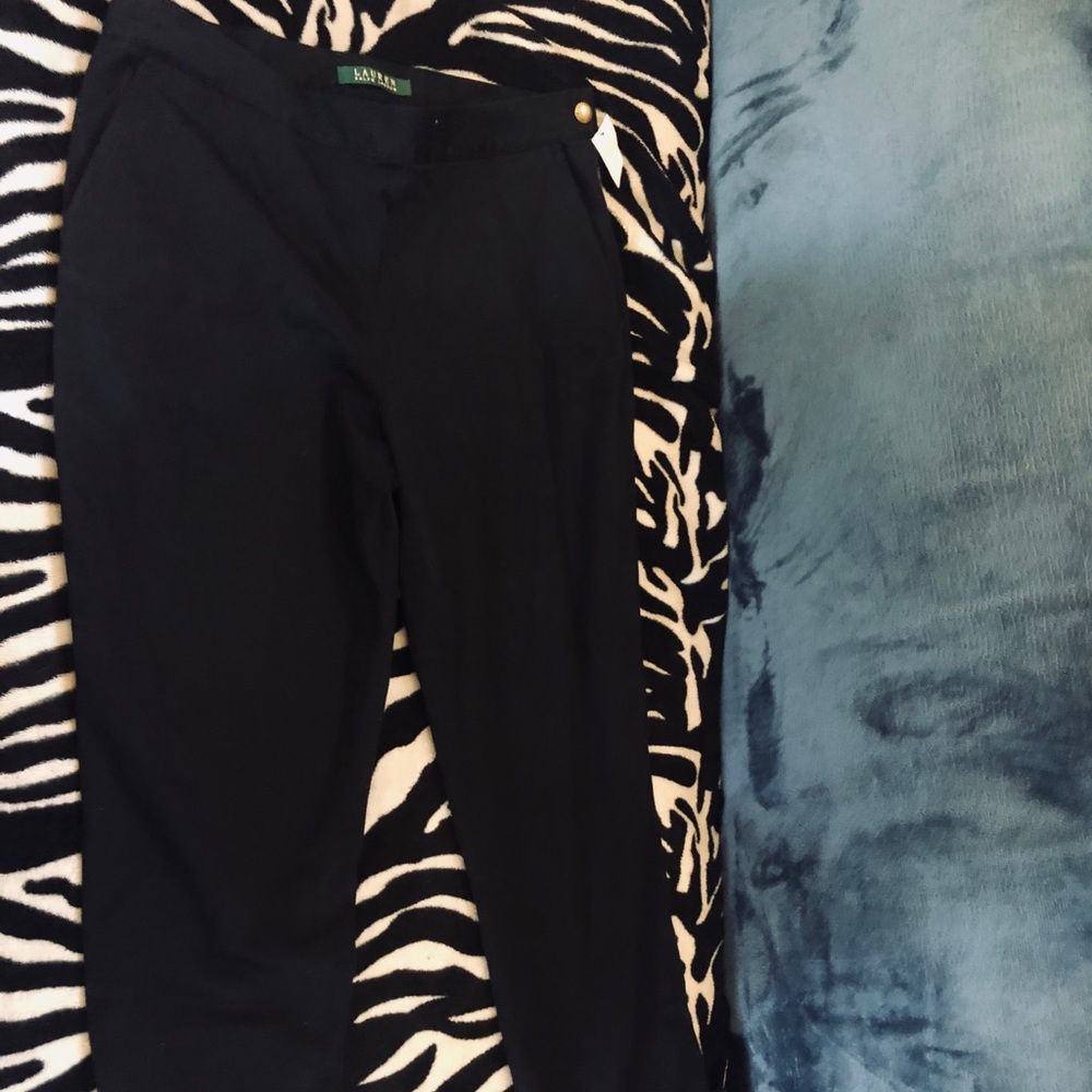 Ralph Lauren high waist cigarette pants.